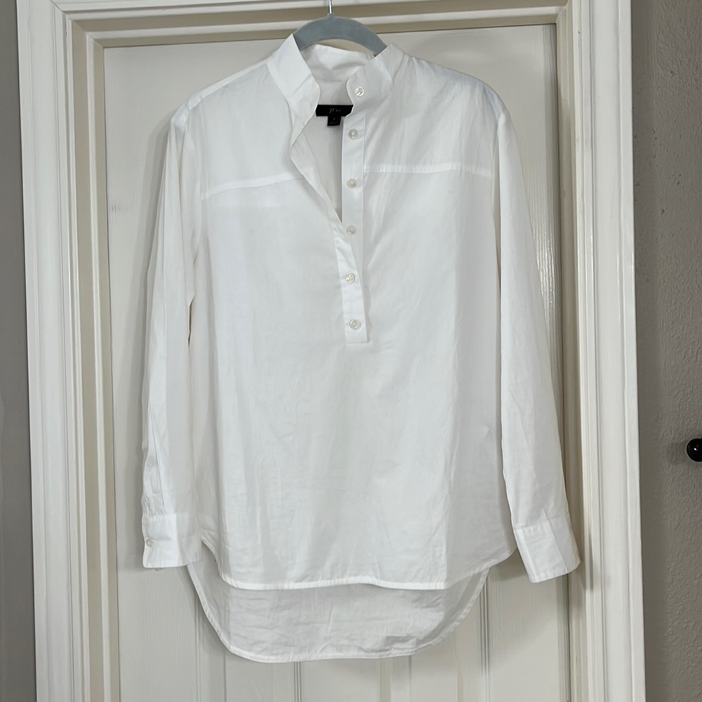 Jcrew white shirt sz 2 EUC!